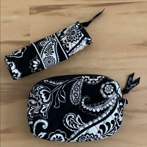 Vera Bradley makeup bag and brush bag